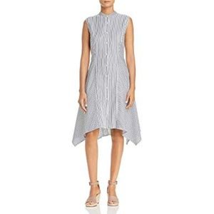Donna Karan Striped Buttondown A Line Dress - XL